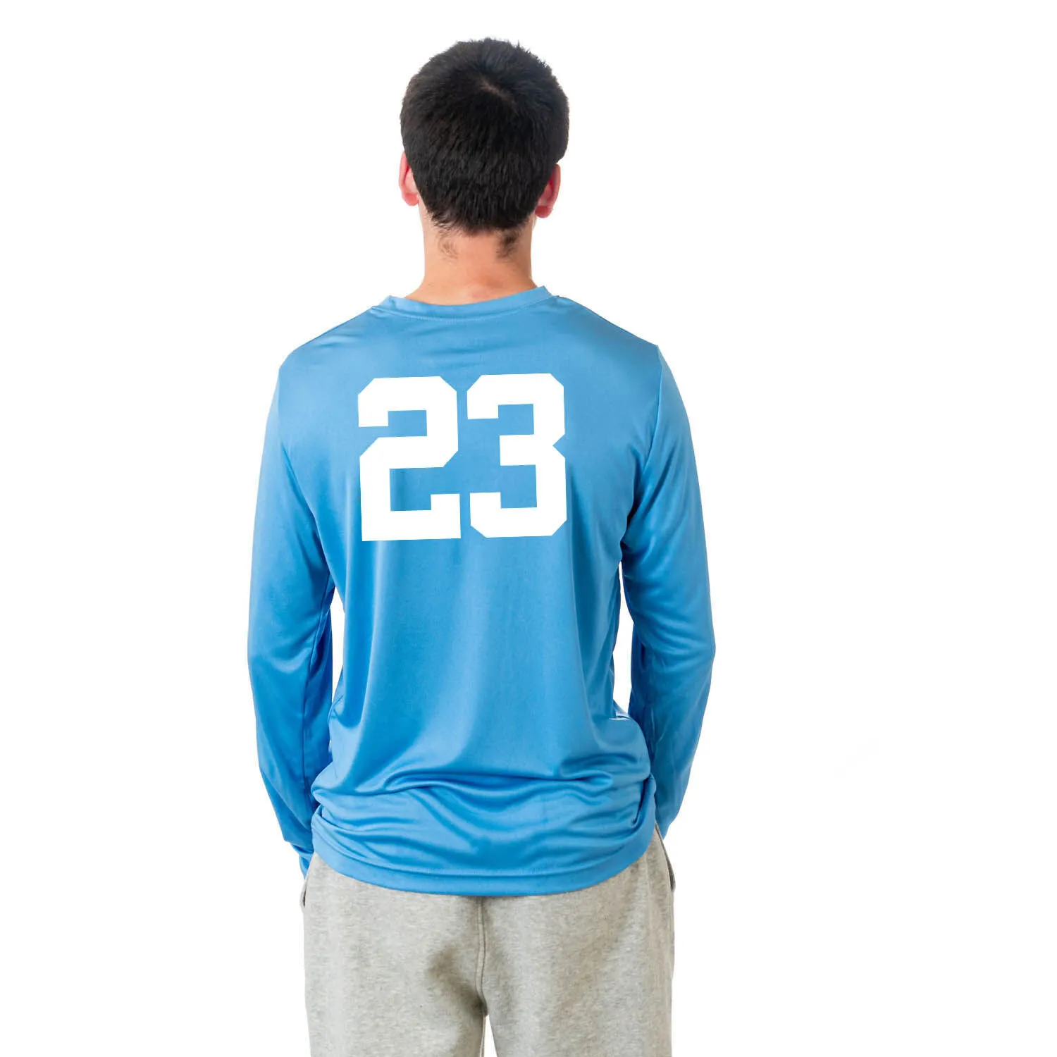 Soccer Long Sleeve Performance Tee - Soccer Words 