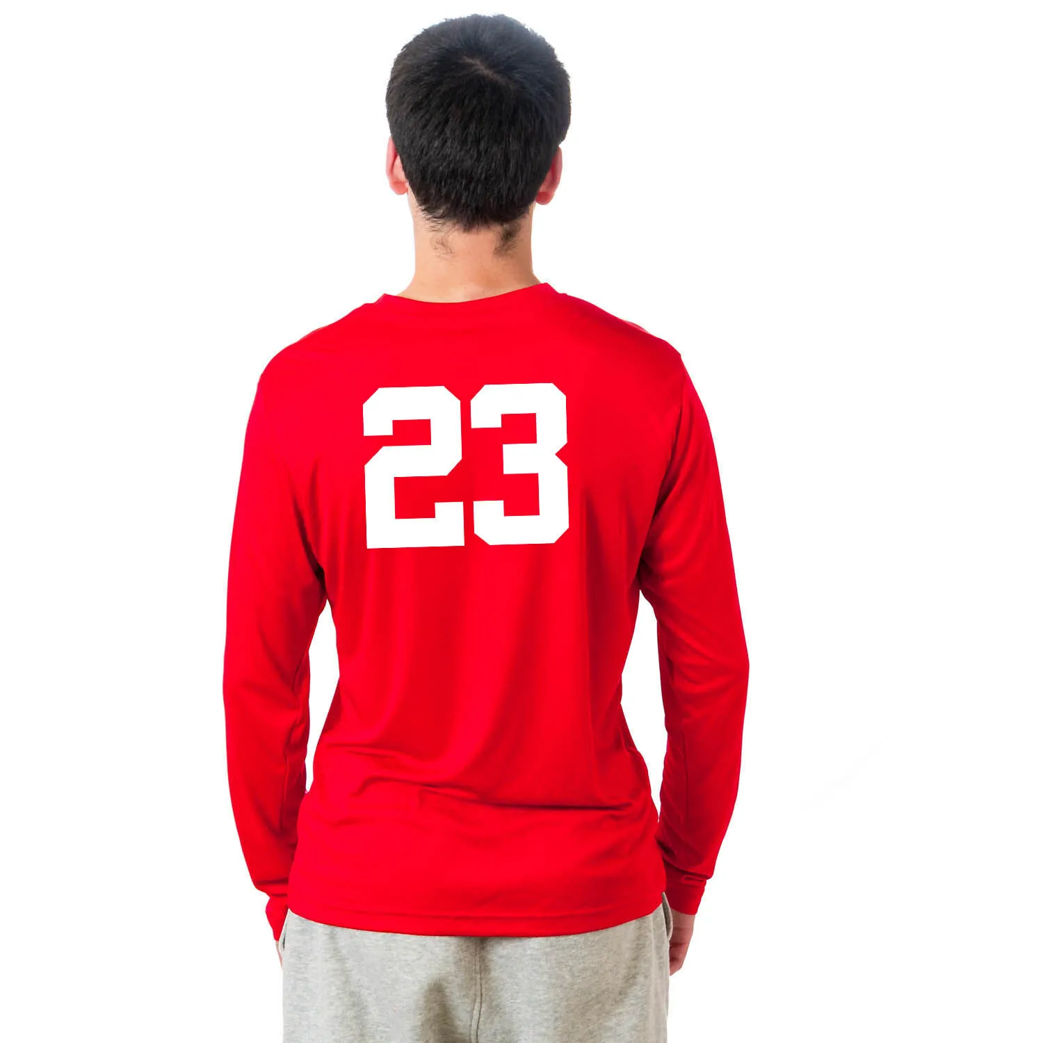 Soccer Long Sleeve Tech Tee - Santa Player 