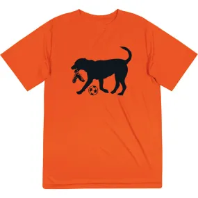 Soccer Short Sleeve Performance Tee - Spot The Soccer Dog 