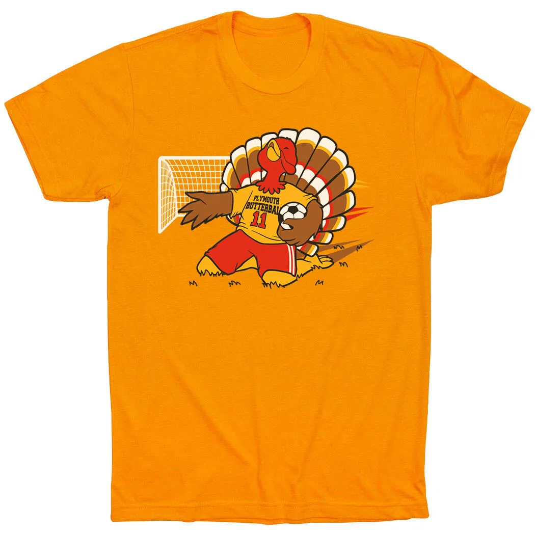 Soccer Short Sleeve T-Shirt - Gobbling Goals 