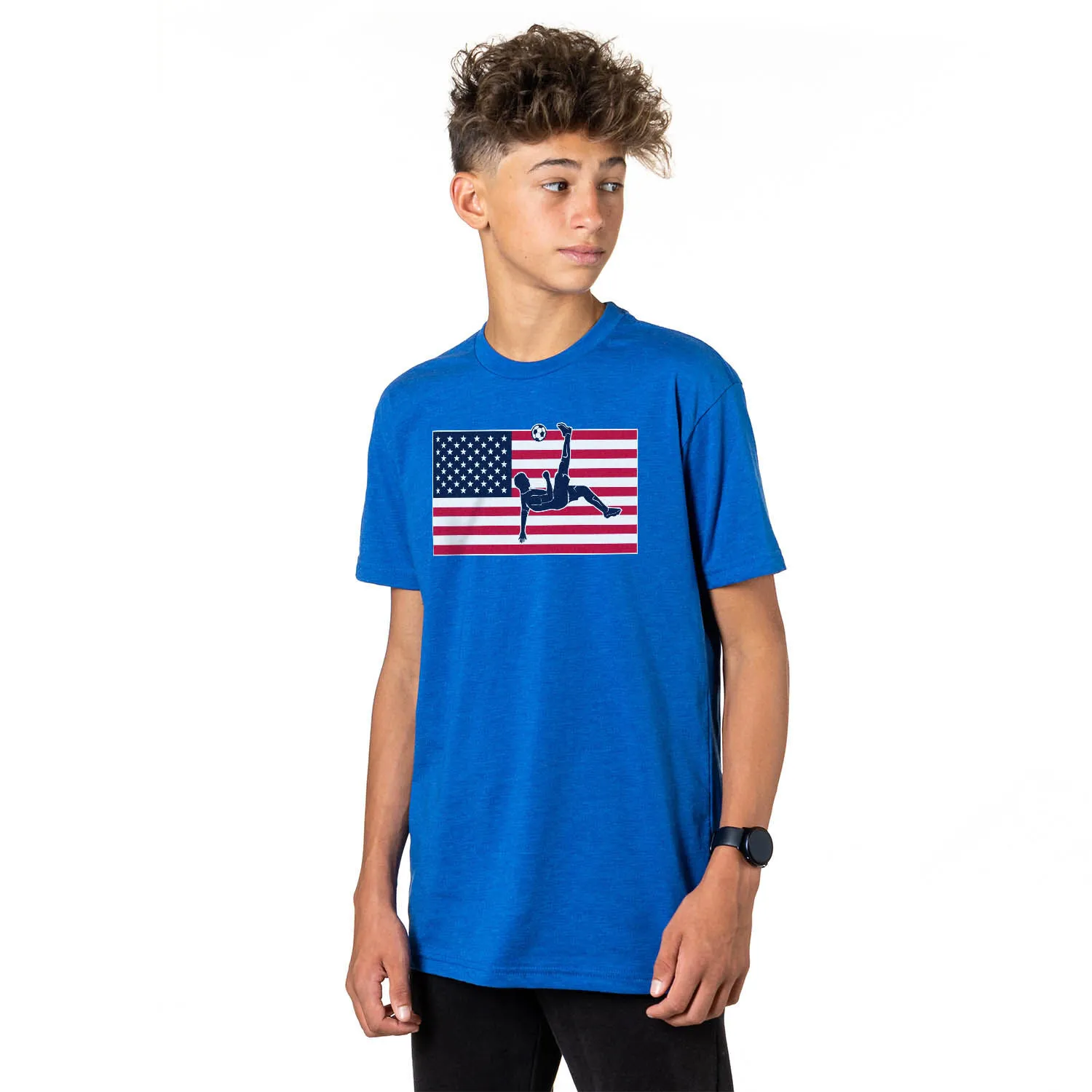 Soccer Short Sleeve T-Shirt - Patriotic Soccer 