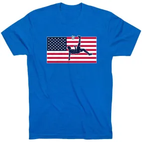 Soccer Short Sleeve T-Shirt - Patriotic Soccer 