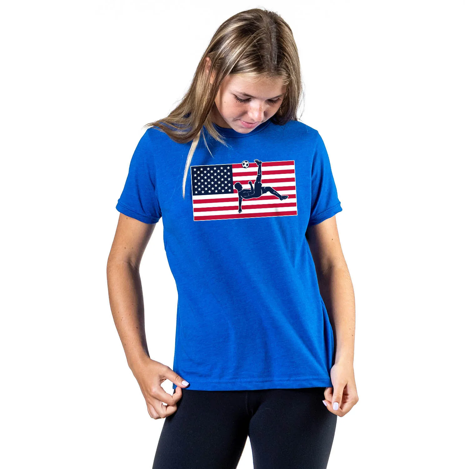 Soccer Short Sleeve T-Shirt - Patriotic Soccer 