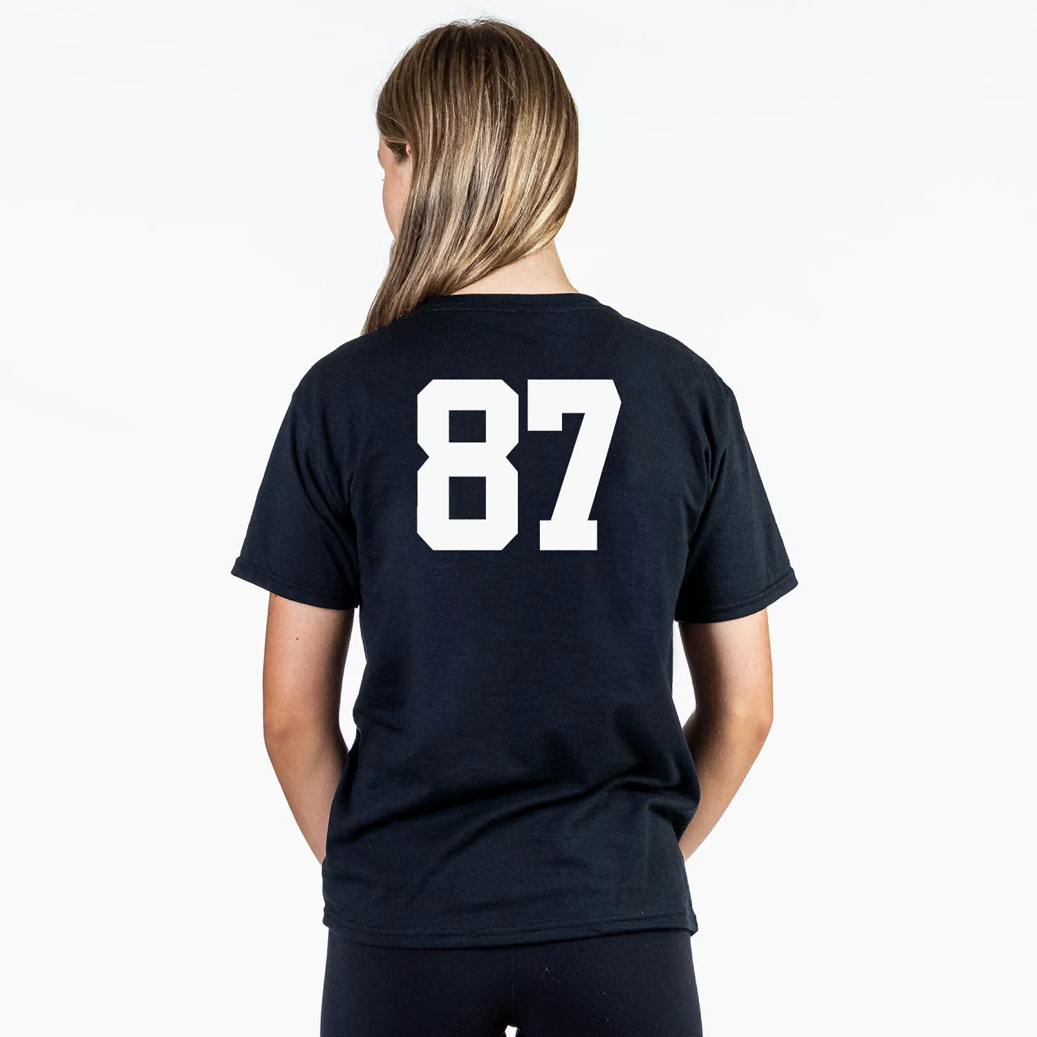 Soccer Short Sleeve T-Shirt - Soccer Girl Player Sketch 