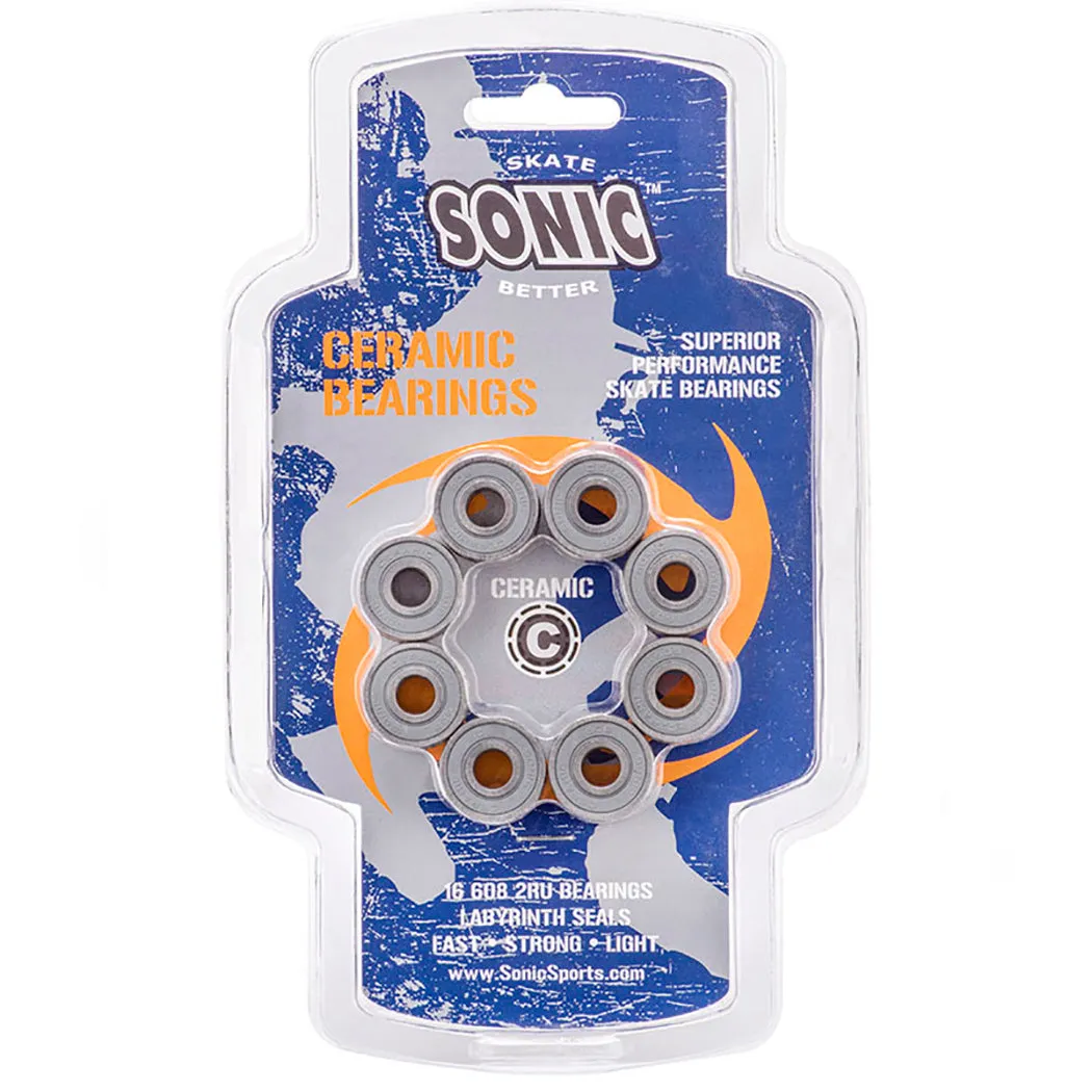 Sonic 16-Pack Roller Hockey Bearings (CERAMIC)