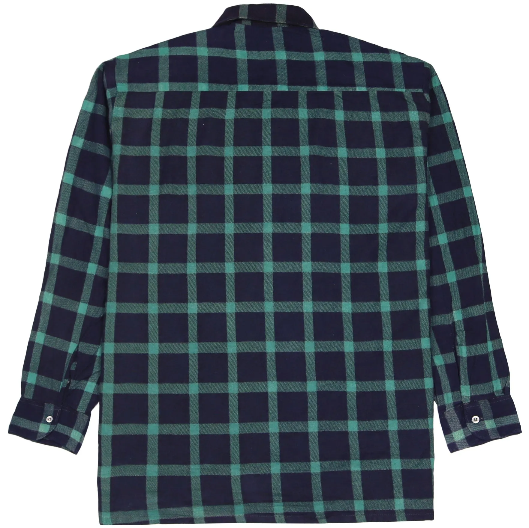 Southwest Checkered Flannel Shirt Navy Black