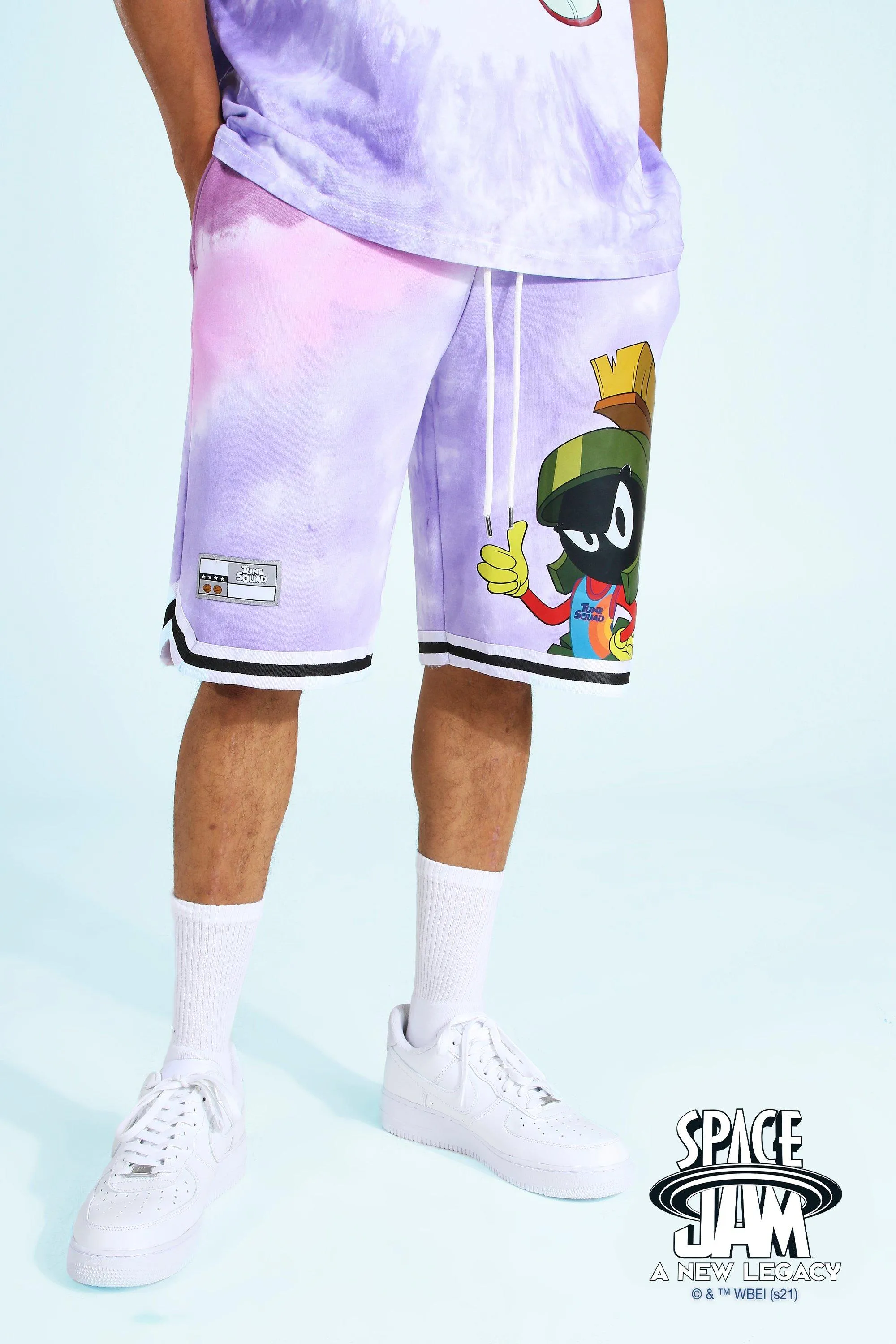 Space Jam Marvin Basketball License Short