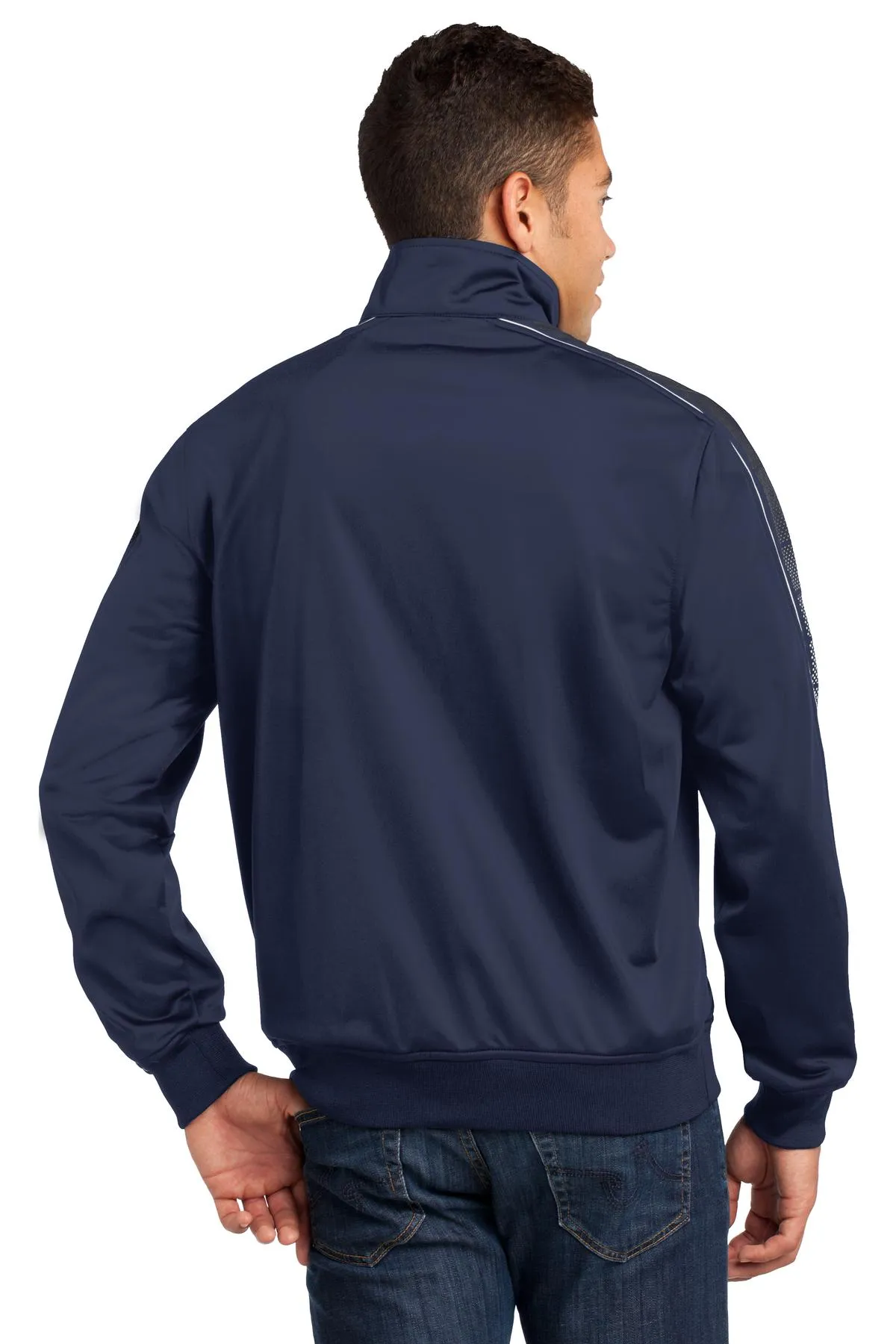 Sport Tek JST93 Sport-Tek Dot Sublimation Tricot Track Jacket SKU: JST93