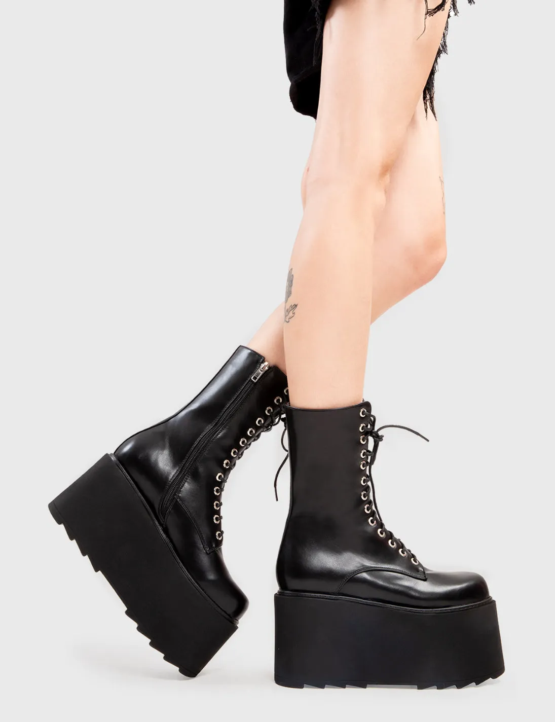 Steady Chunky Platform Ankle Boots