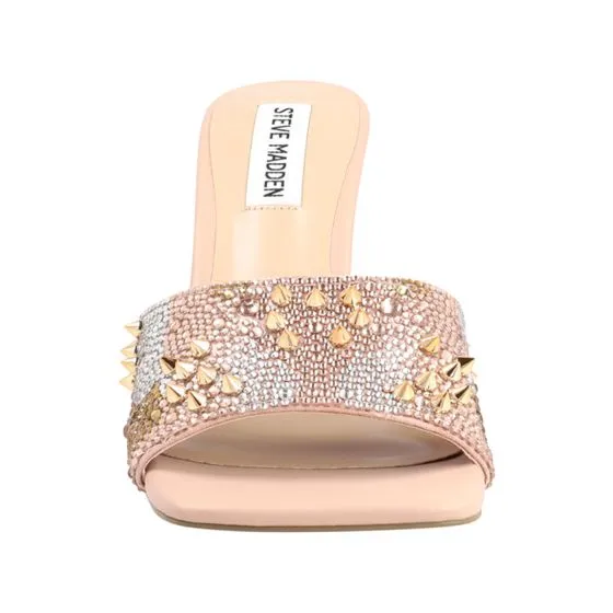 Steve Madden Womens Judging Rose Gold Sandals