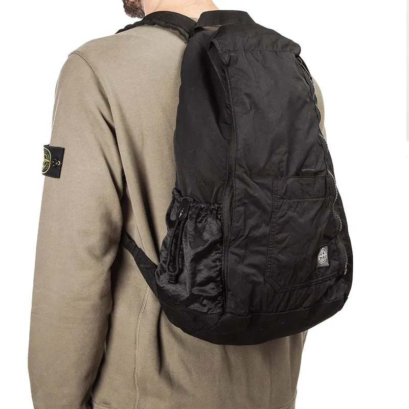 Stone Island GD Compact Nylon Backpack (Black)