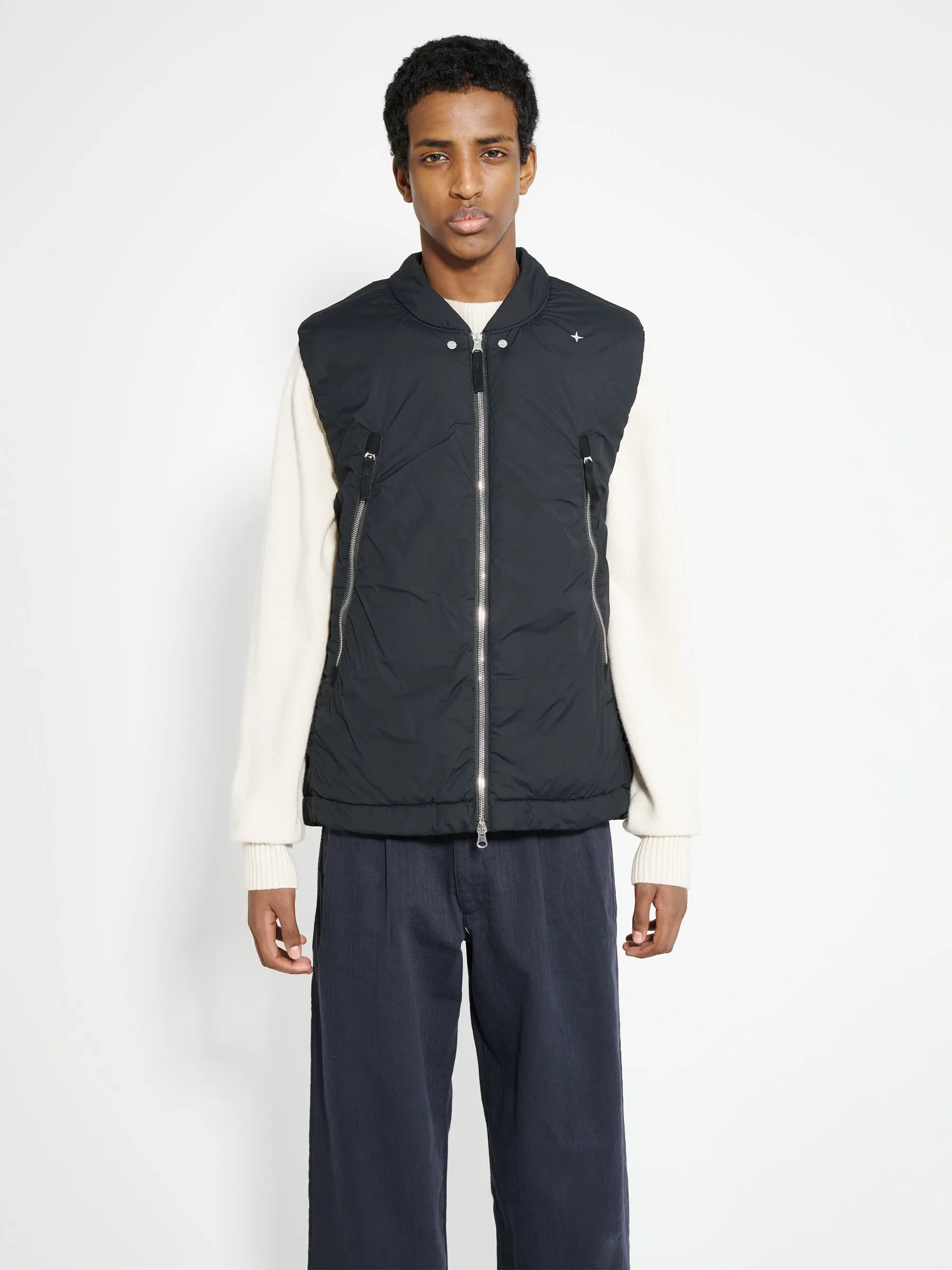 Stone Island Marina Skin Touch Nylon TC Vest Black