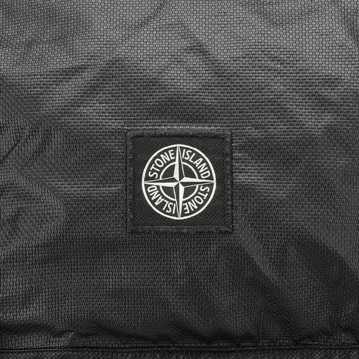 Stone Island Mussola Gommate Canvas Print Backpack (Black)