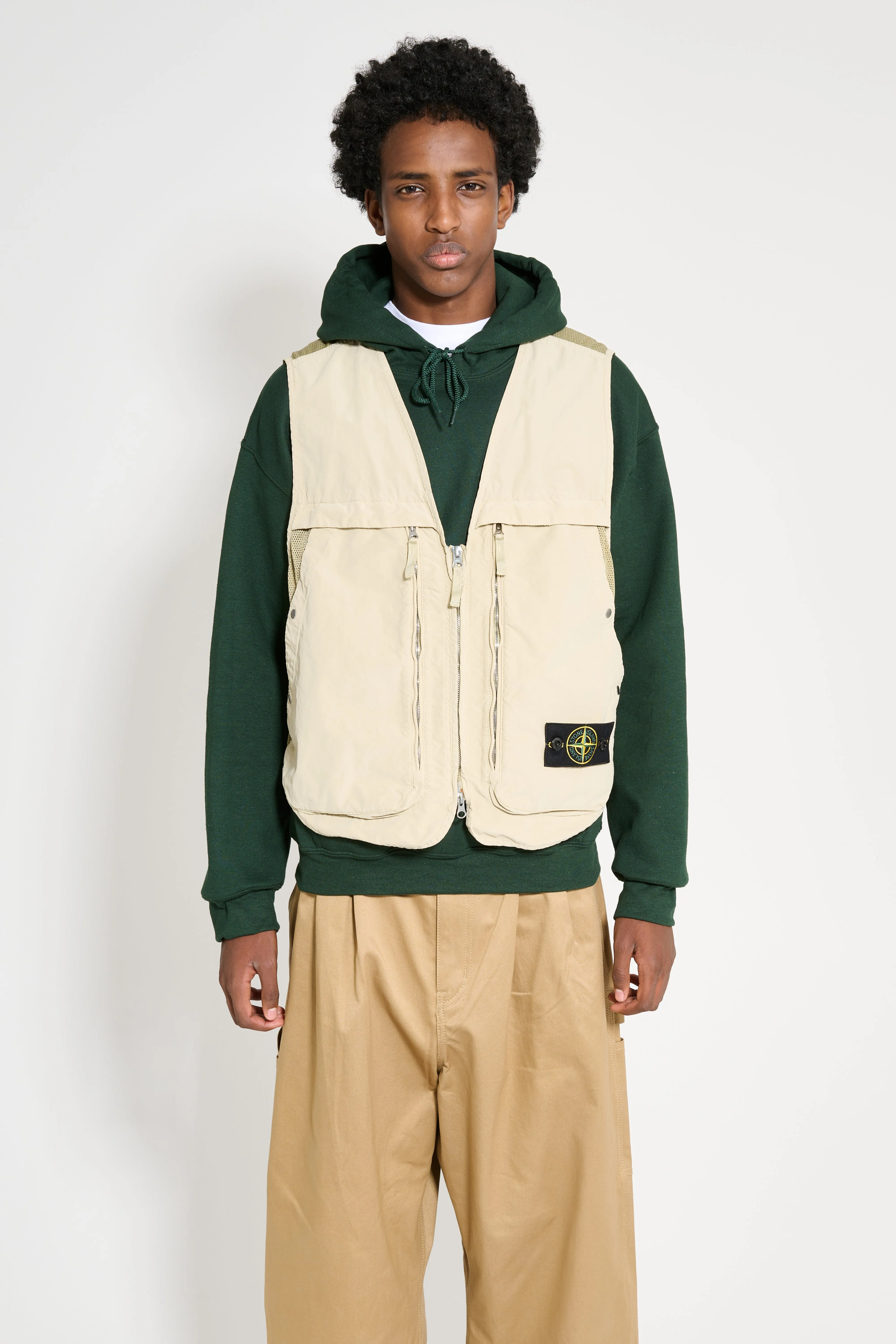 Stone Island Zip Vest Plaster