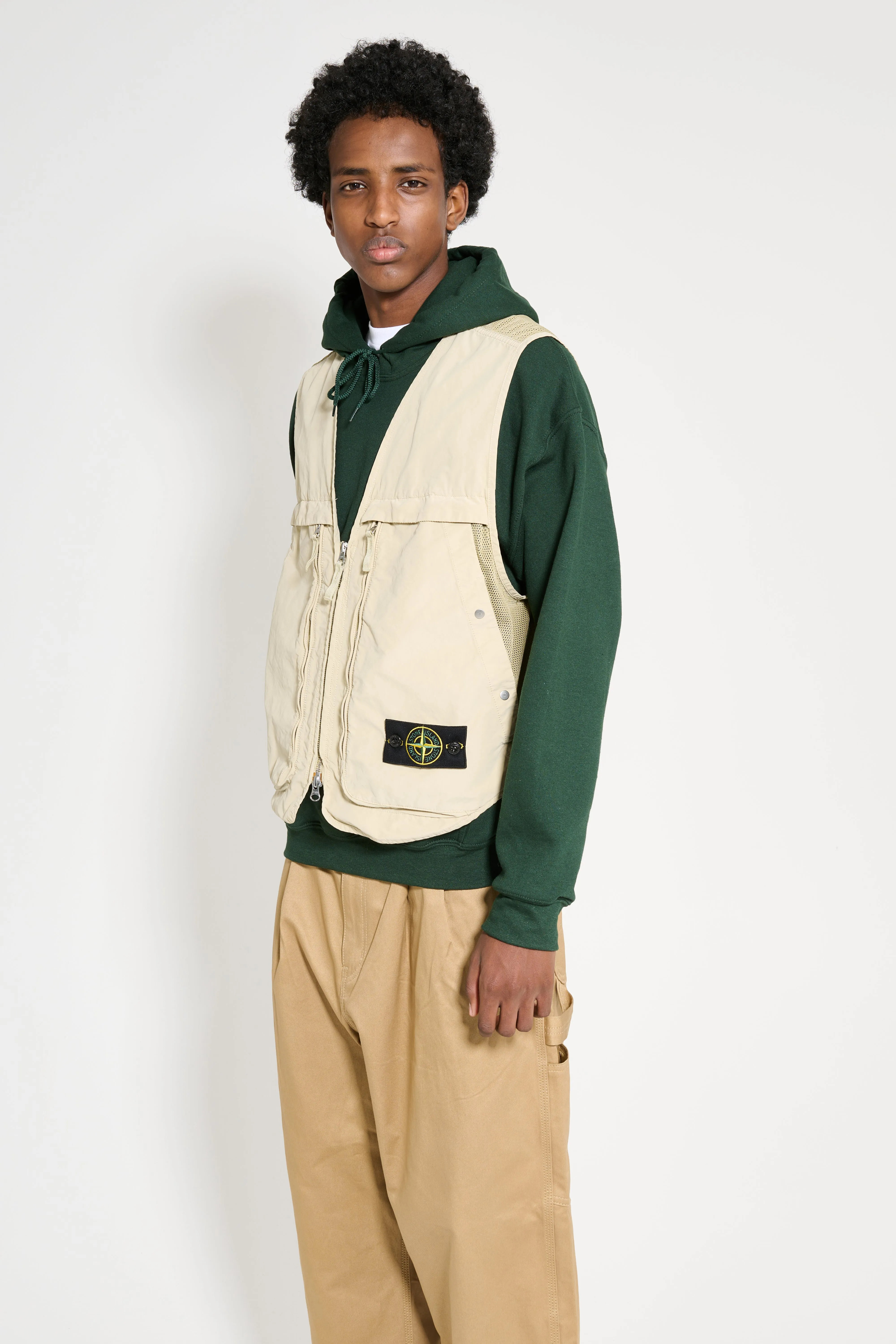 Stone Island Zip Vest Plaster