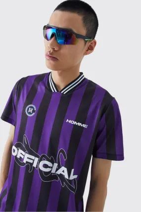 Stripe Official Football Shirt | boohooMAN UK