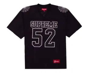 Supreme Spiderweb Football Jersey - Black