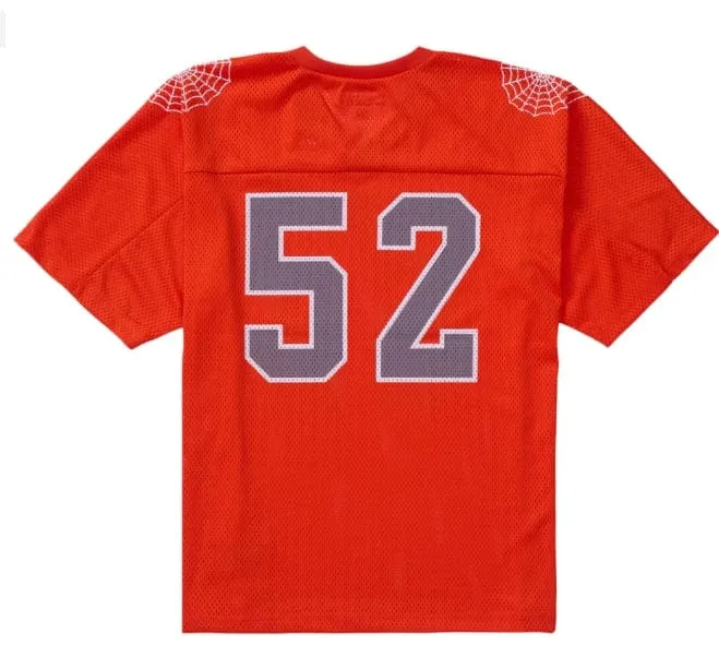 Supreme Spiderweb Football Jersey - Orange