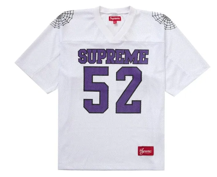 Supreme Spideweb Football Jersey - White