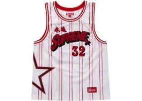 Supreme Star Basketball Jersey White