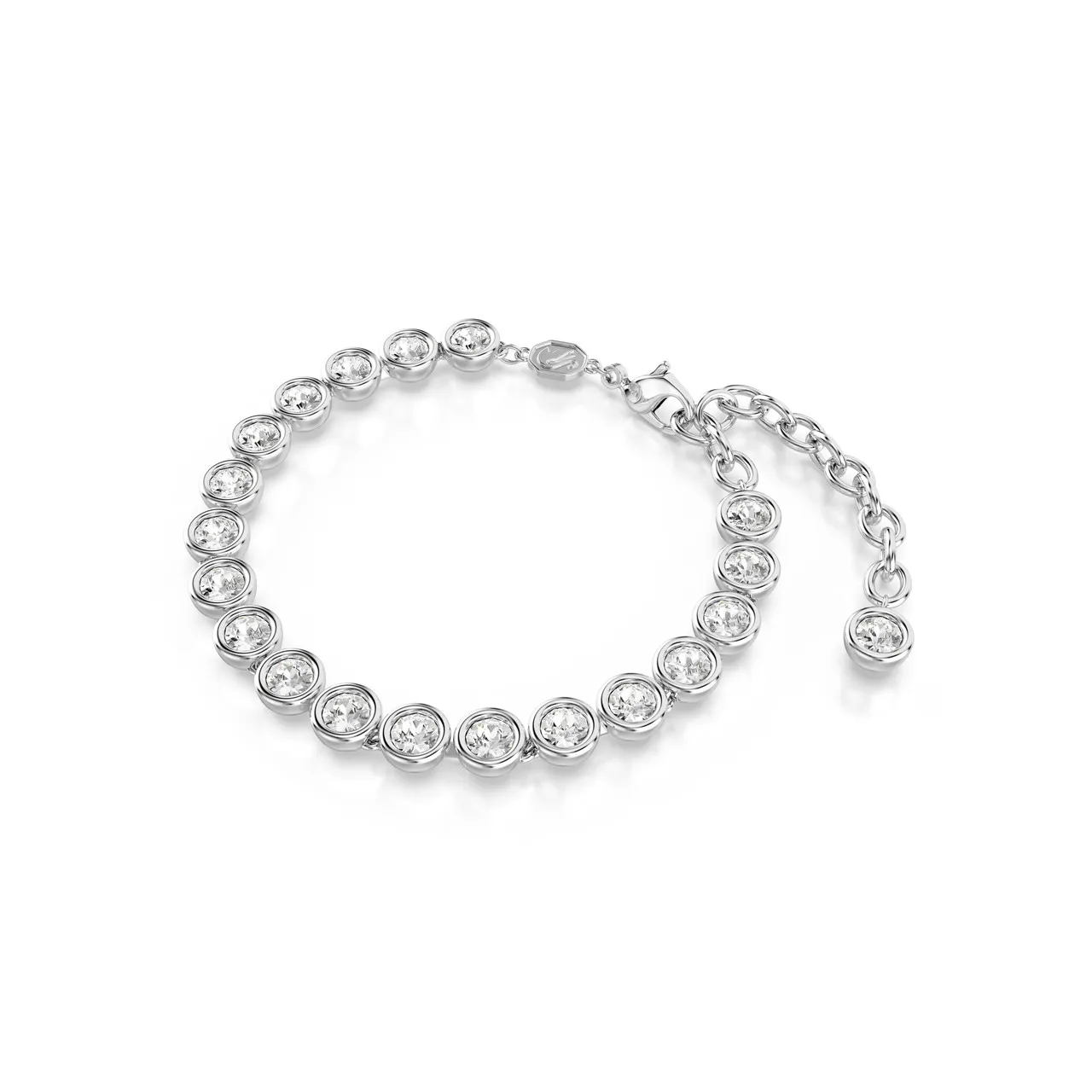 SWAROVSKI Imber tennis bracelet round cut white rhodium plated -                         -                     -                