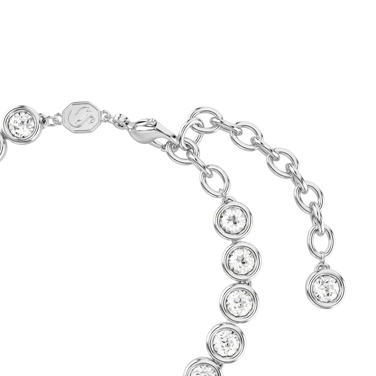 SWAROVSKI Imber tennis bracelet round cut white rhodium plated -                         -                     -                