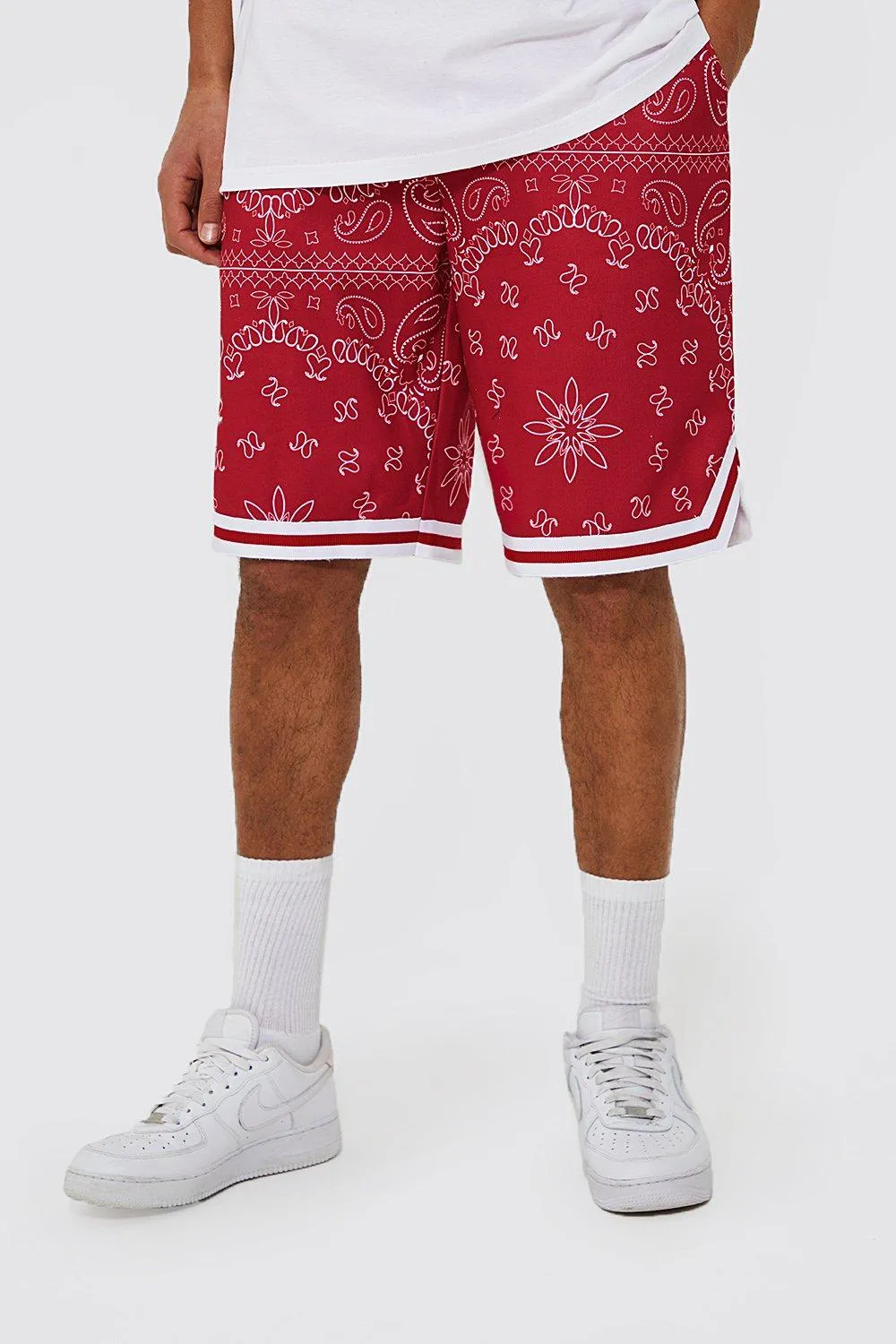 Tall Basketball Fit Bandana Short With Rib