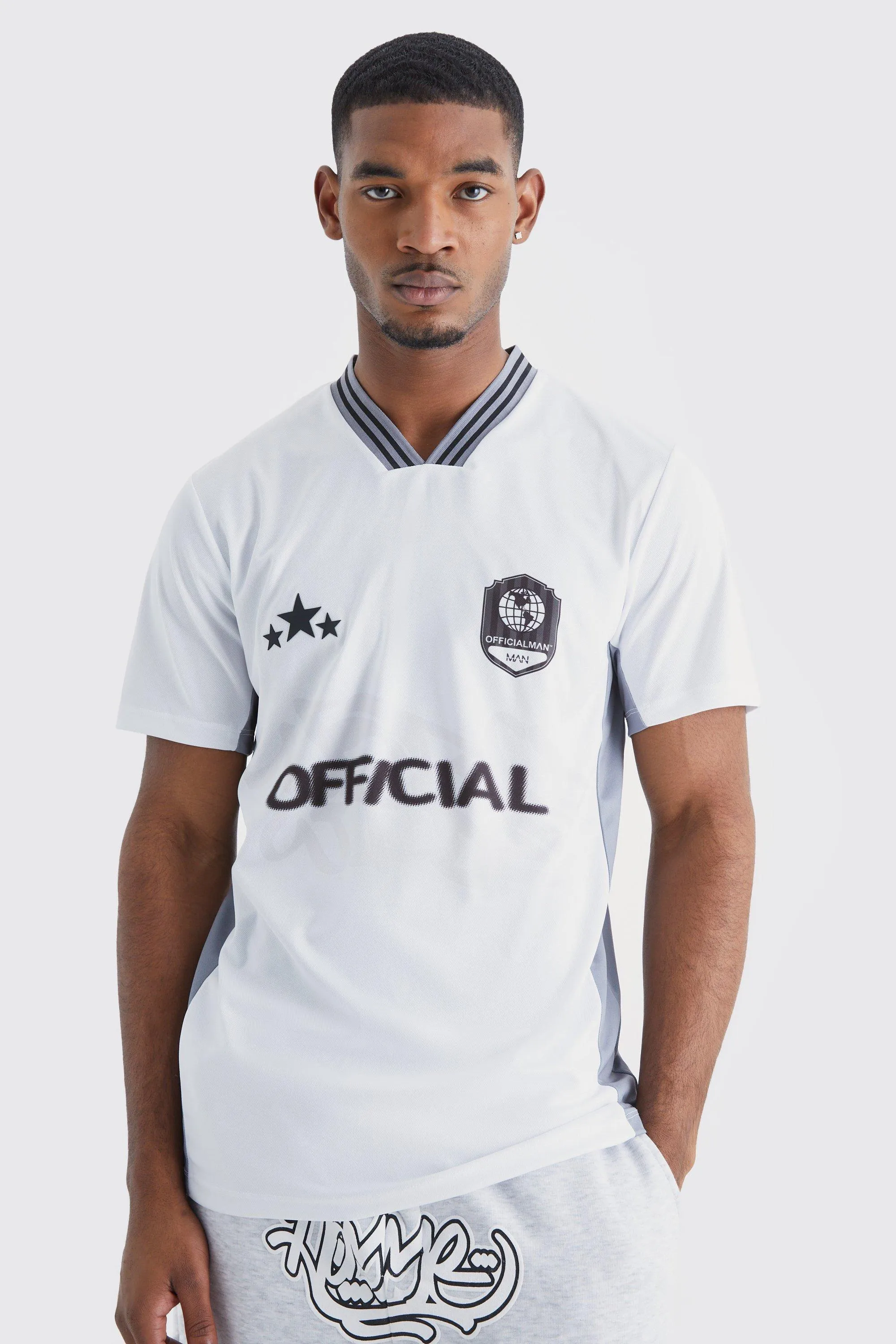 Tall Official Short Sleeve Football Shirt | boohooMAN UK