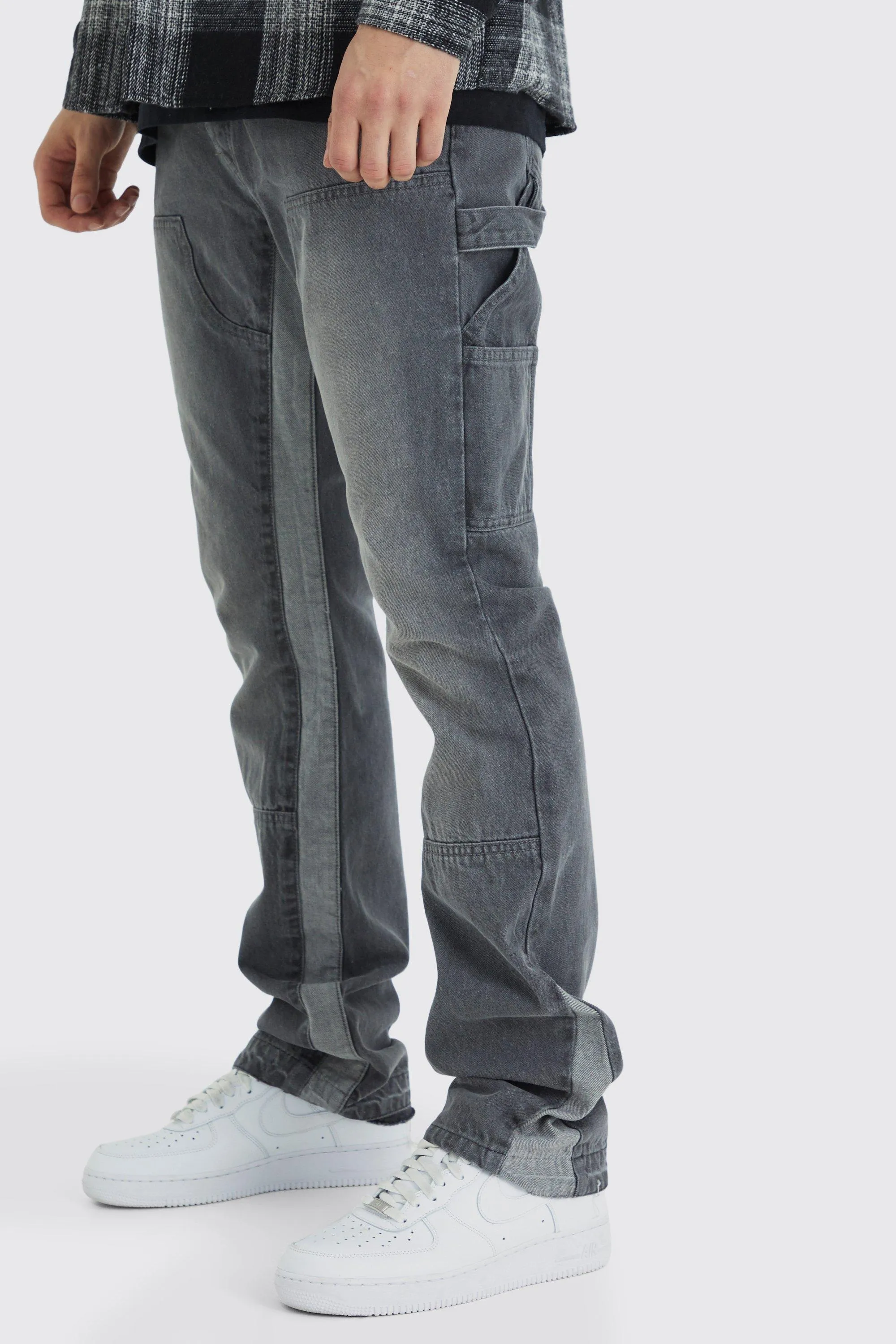 Tall Slim Rigid Flare Gusset Carpenter Jeans