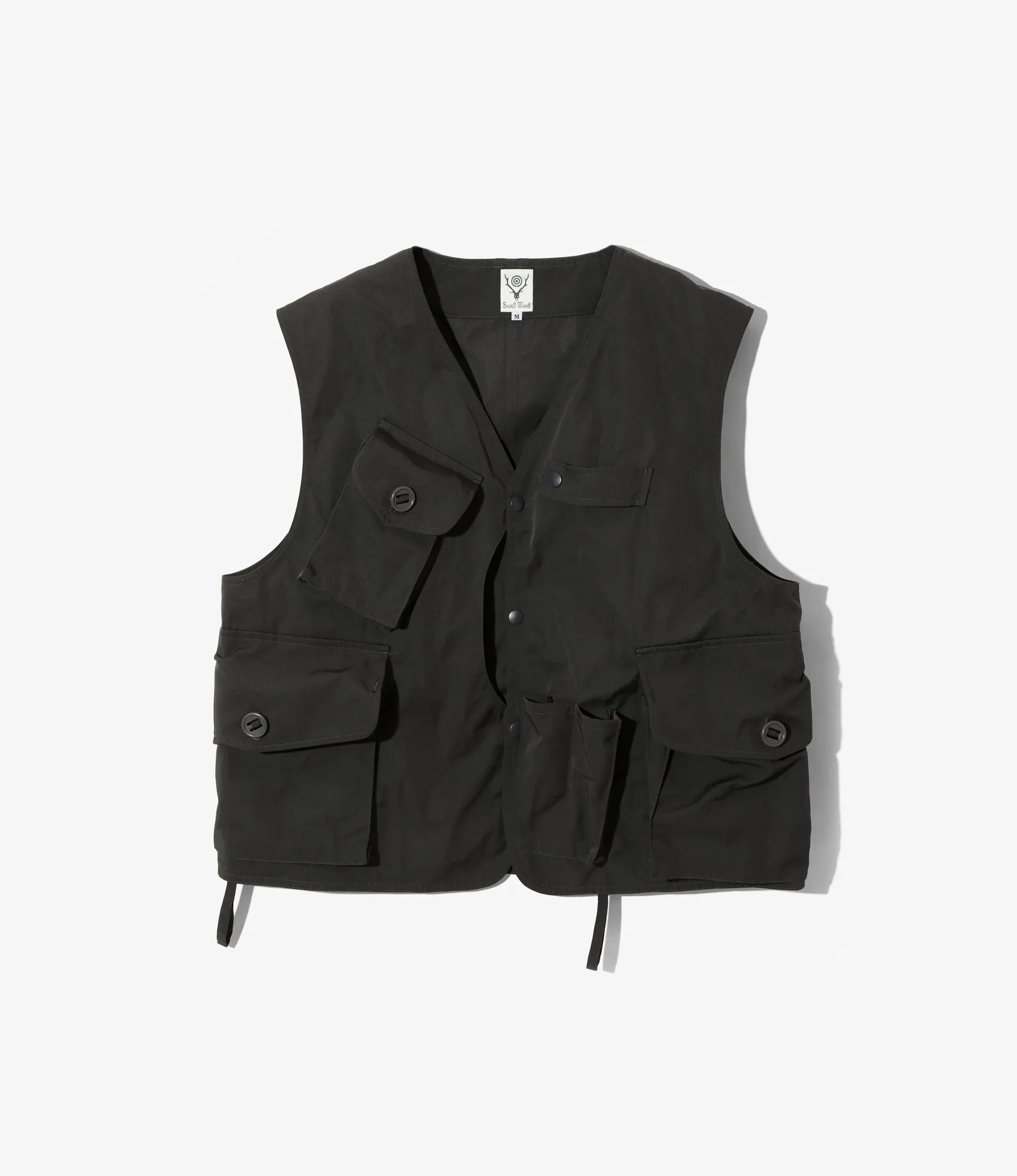 Tenkara Vest – Charcoal Poly Gabardine