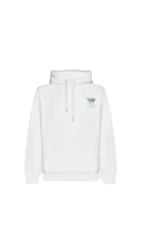 Tennis Club Icon Hooded Sweatshirt - White