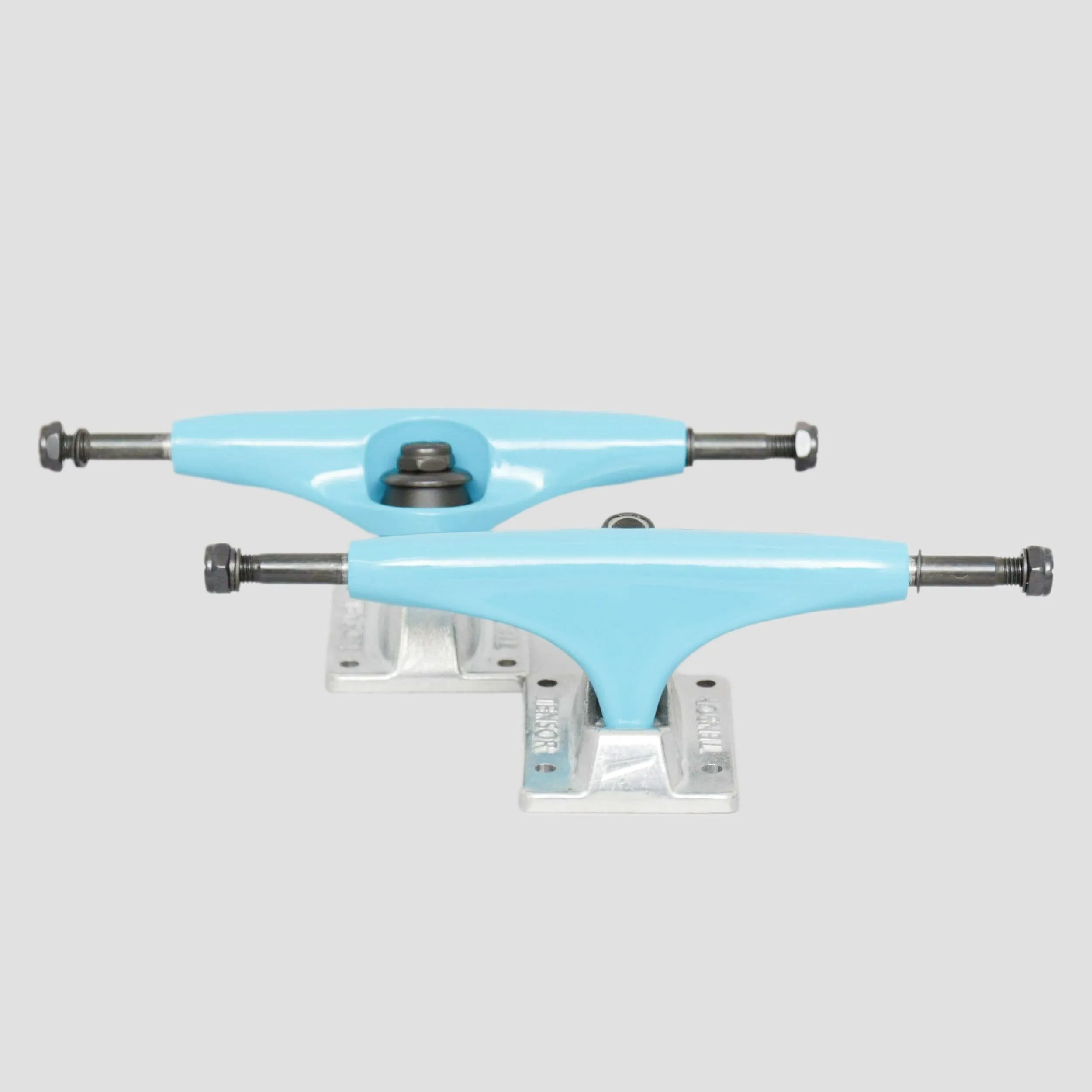 Tensor 5.25 Alloy Skateboard Trucks Aqua / Raw (Pair)