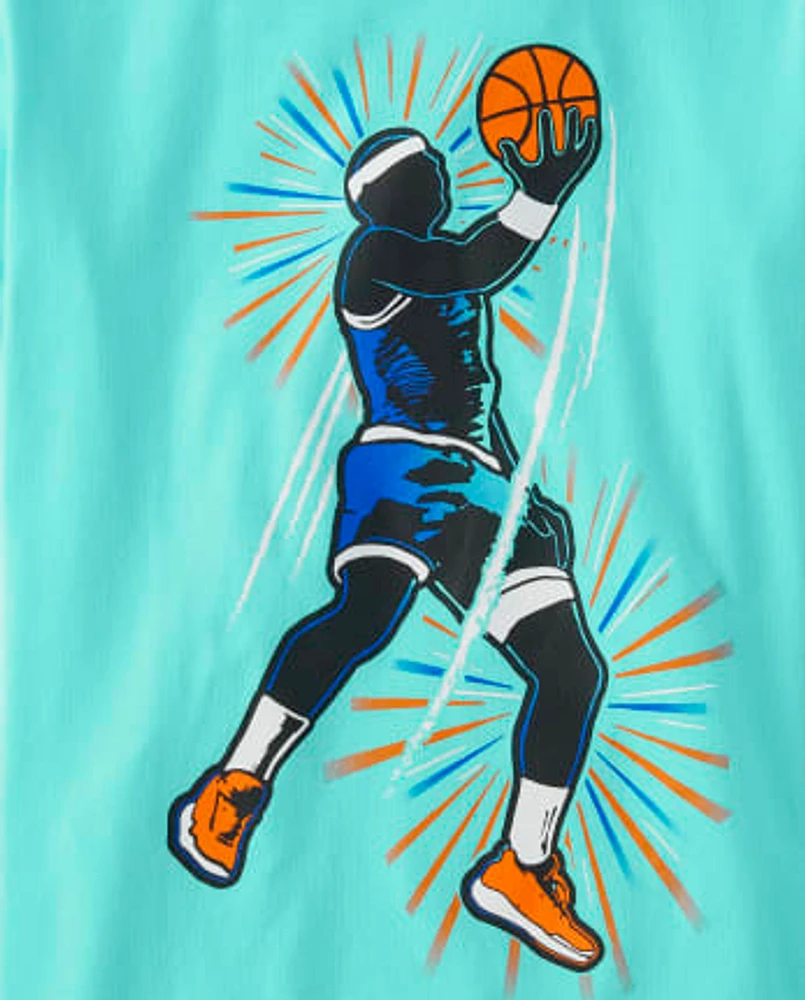 The Children's Place Boys Basketball Player Graphic Tee