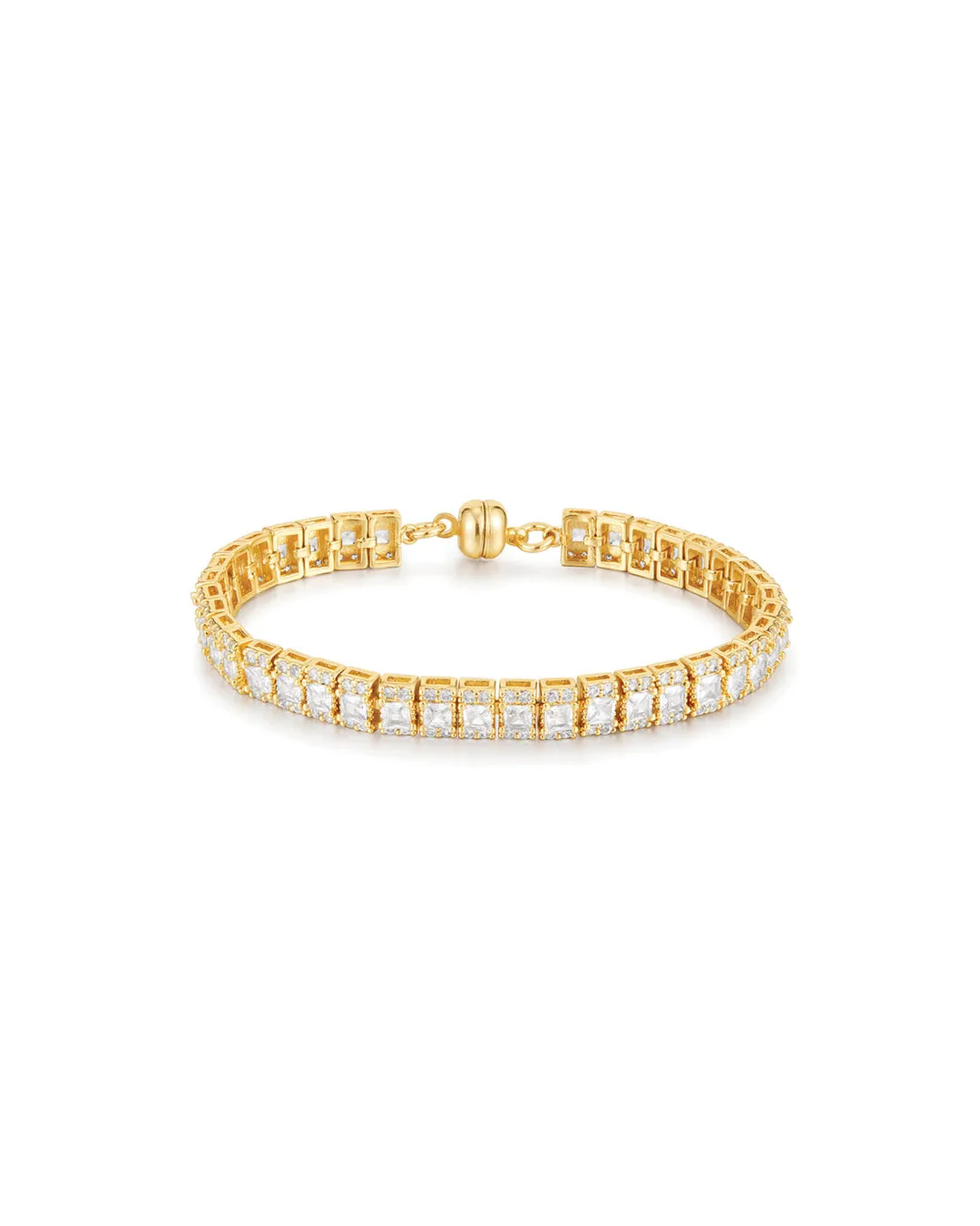     The Triple Crystal Tennis Bracelet    --    