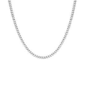 Thin Three Prong Tennis Necklace