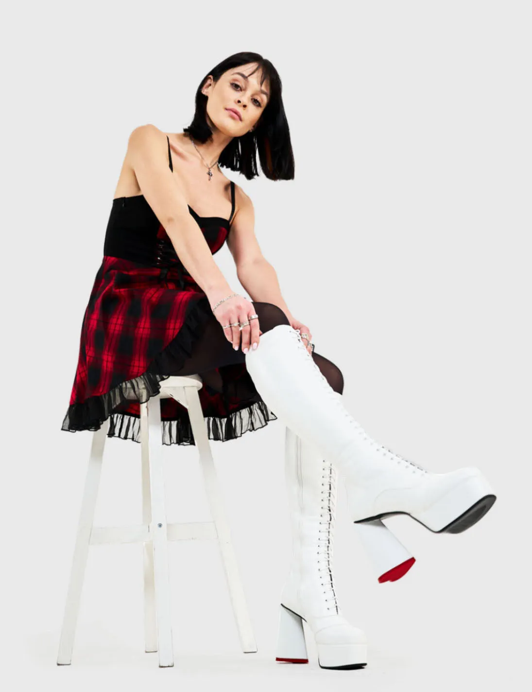 Too Cute Platform Knee High Boots