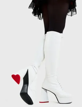 Too Cute Platform Knee High Boots