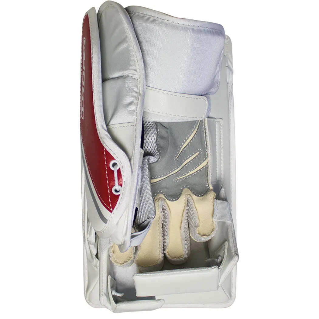 TronX MT2 Senior Hockey Goalie Blocker (White/Red)