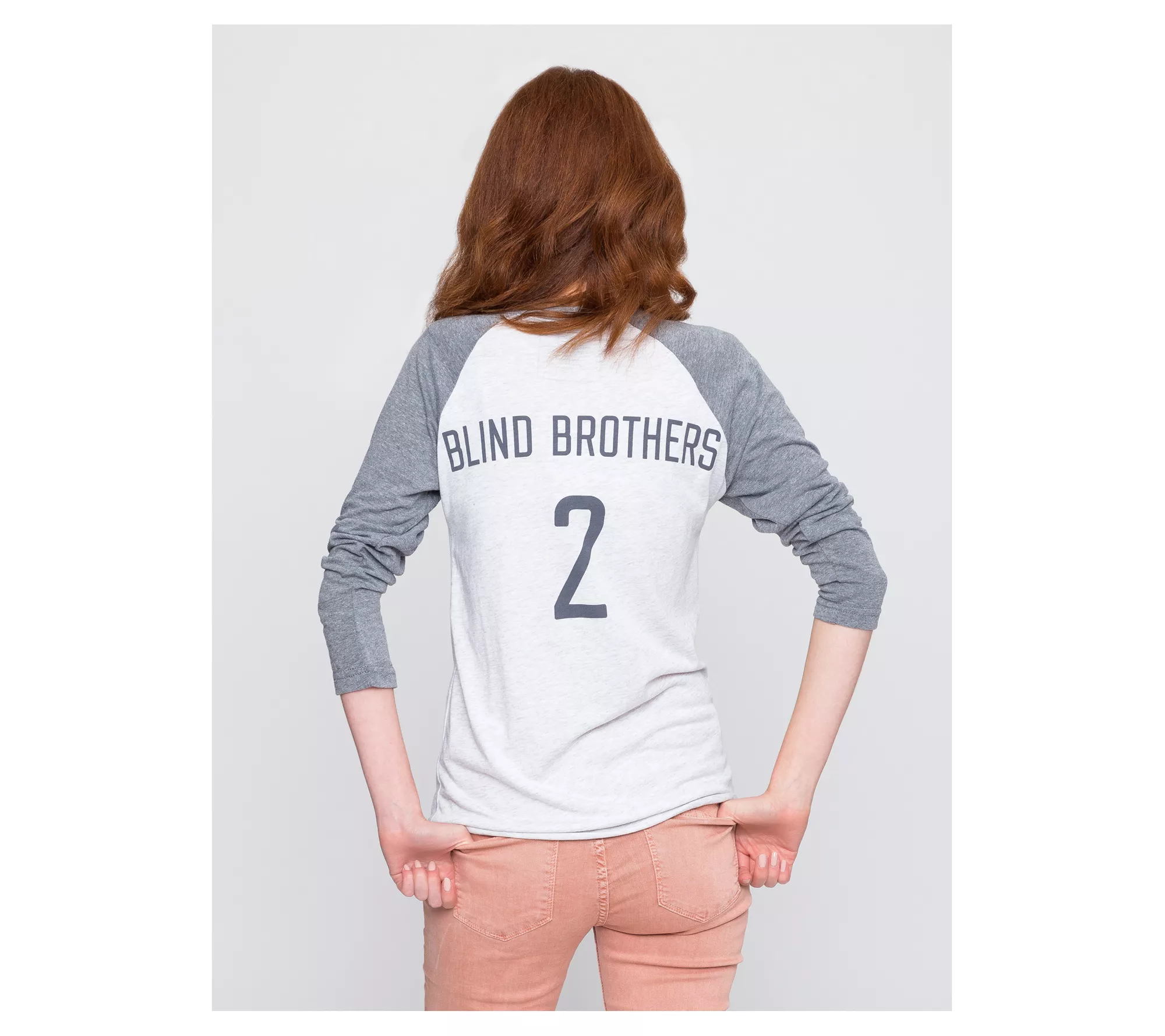 Two Blind Brothers Baseball Graphic Raglan