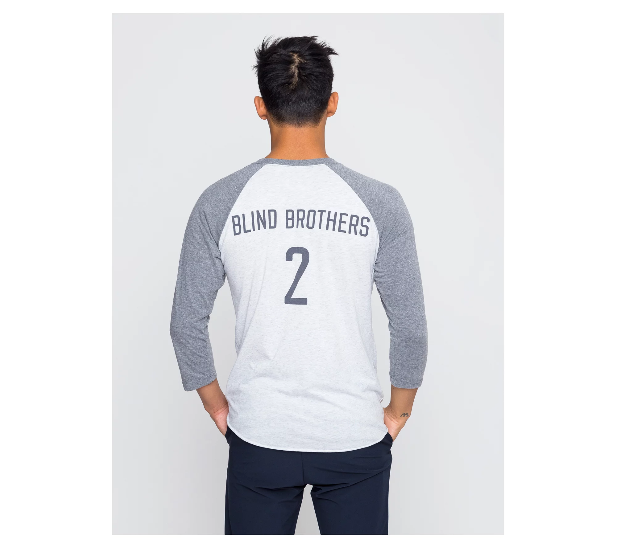 Two Blind Brothers Baseball Graphic Raglan