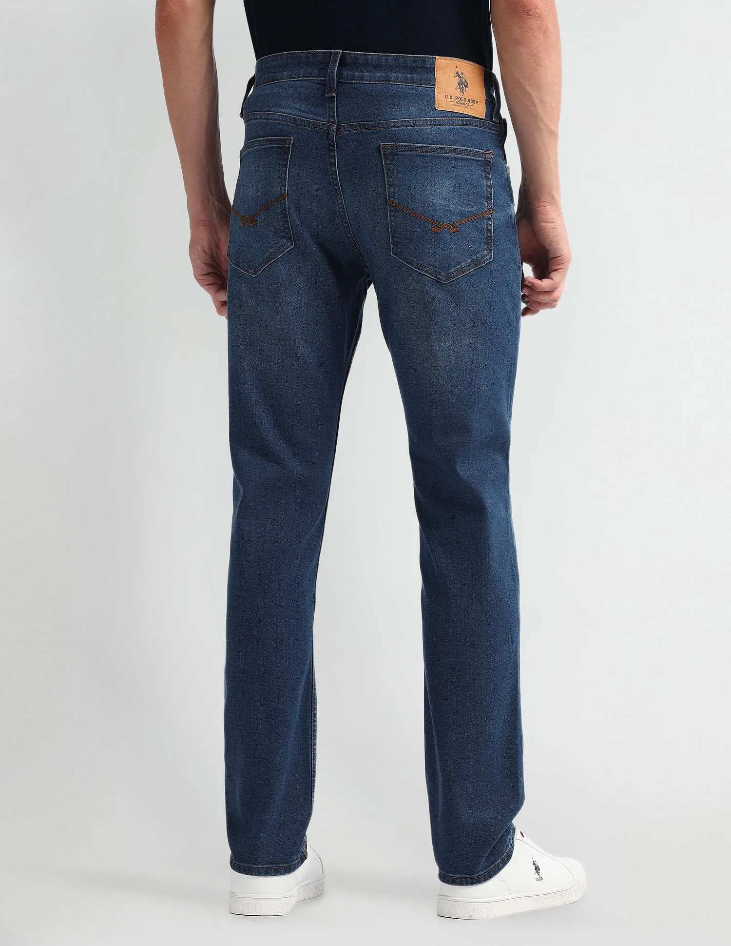 U.S. Polo Assn. Denim Co. Brandon Slim Tapered Fit Mid Wash Jeans