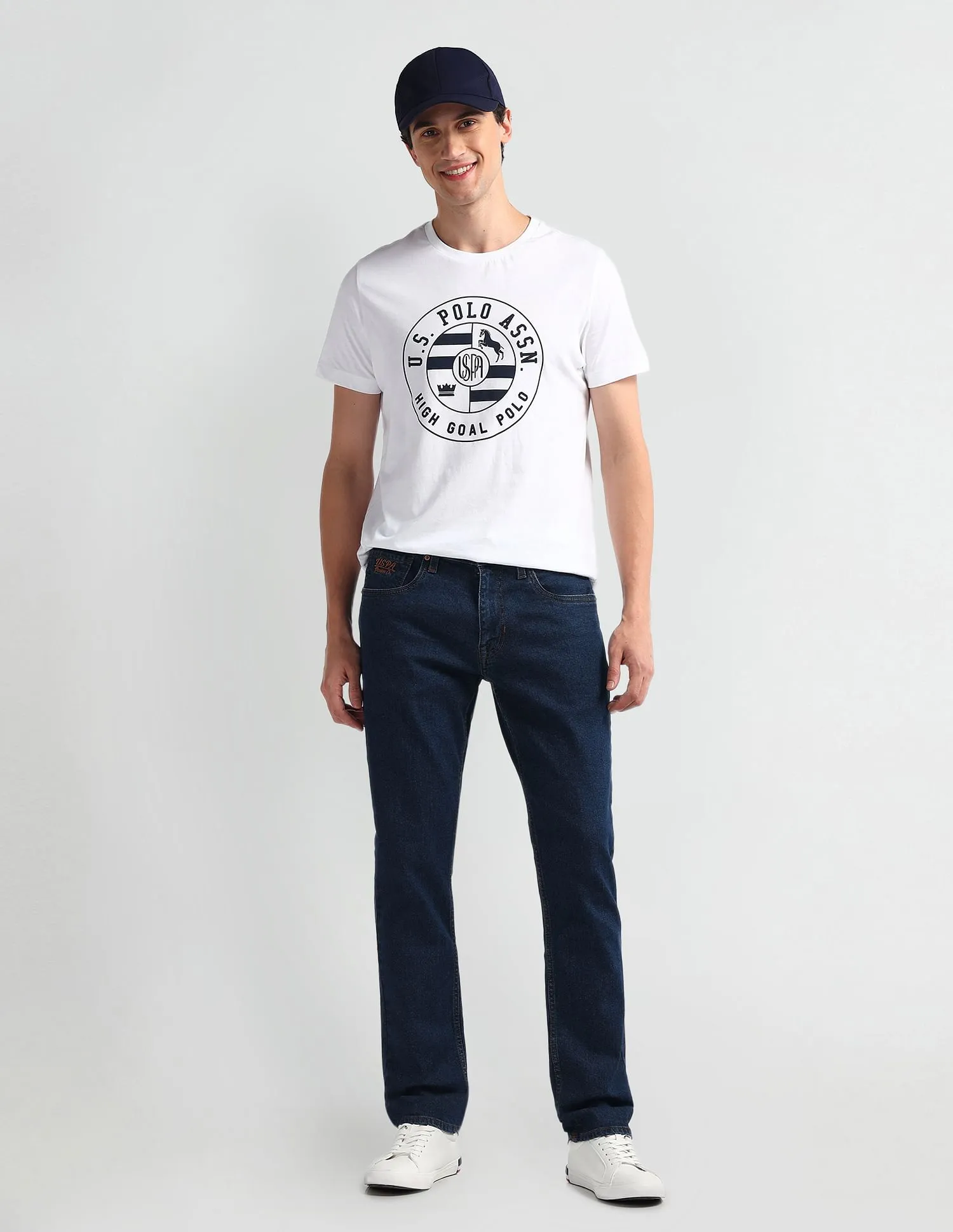 U.S. Polo Assn. Denim Co. Brandon Slim Tapered Fit Rinse Jeans