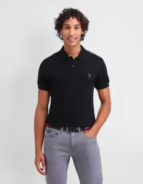 U.S. Polo Assn. Denim Co. Solid Cotton Muscle Fit Polo Shirt