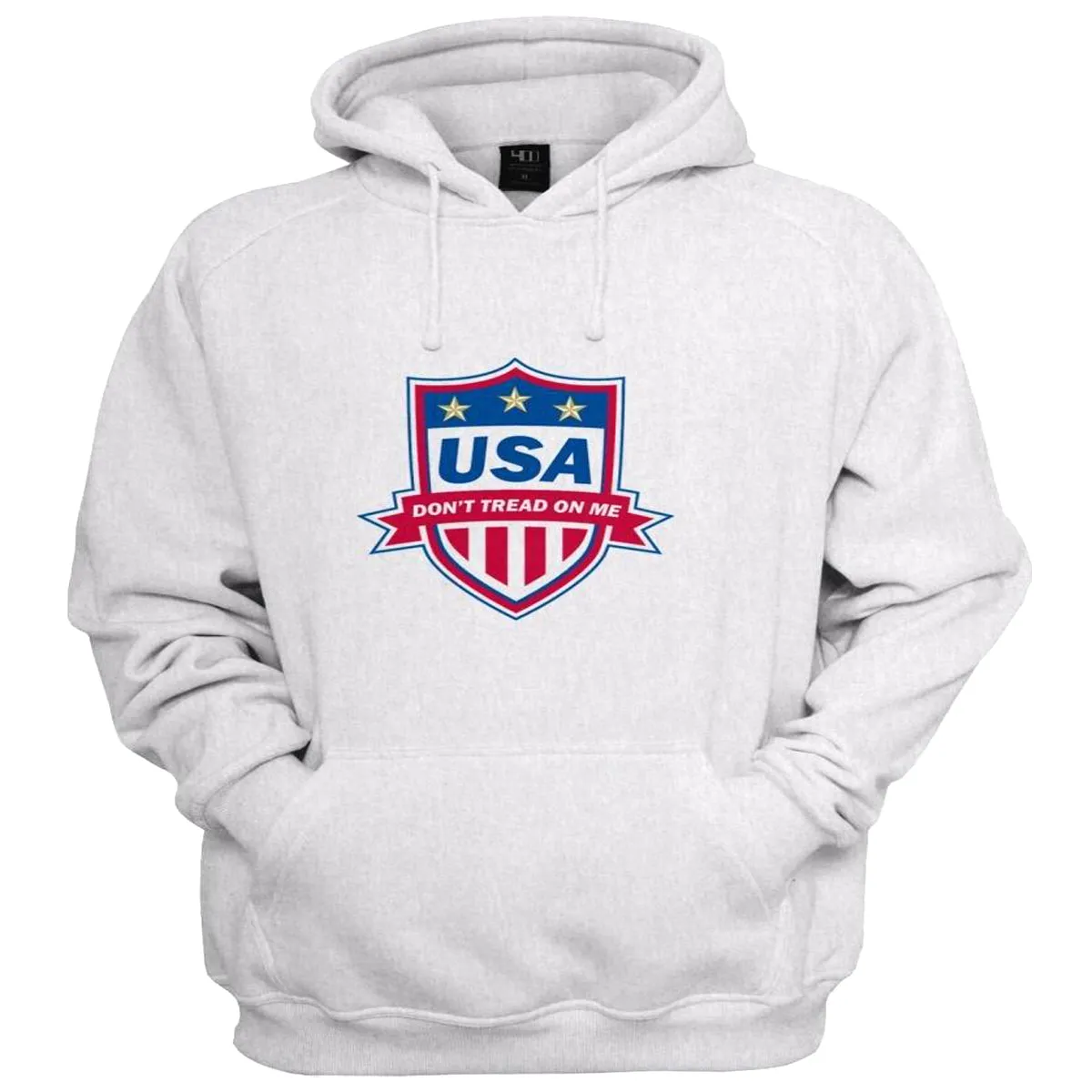 USA Don't Tread on Me Soccer Badge Printed Hooded Sweatshirt