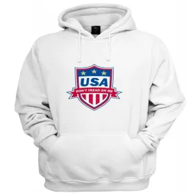 USA Don't Tread on Me Soccer Badge Printed Hooded Sweatshirt