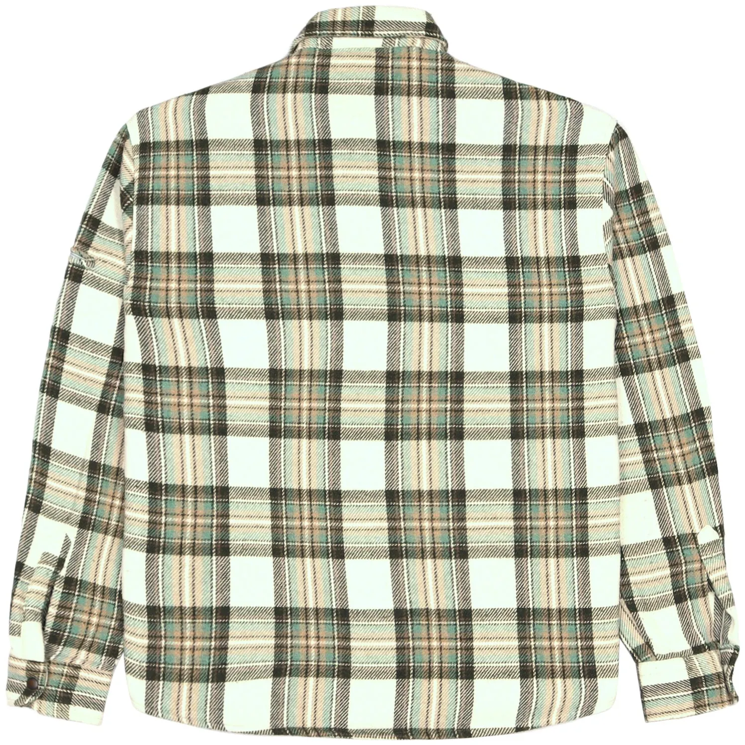 Vajolet Vintage Checkered Flannel Shirt Green Black Beige