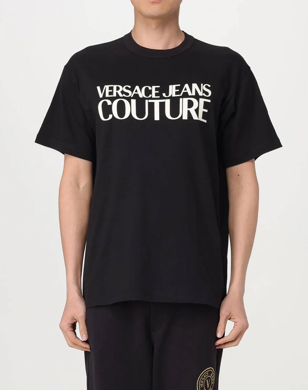 VERSACE JEANS 76GAHG01CJ00G 76UP601 R LOGO COLOR PT MEN''S T-SHIRT