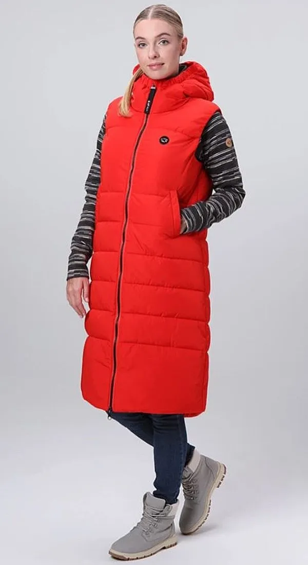 vest Loap Tamaja - G16G/Flame Scarlet - women´s