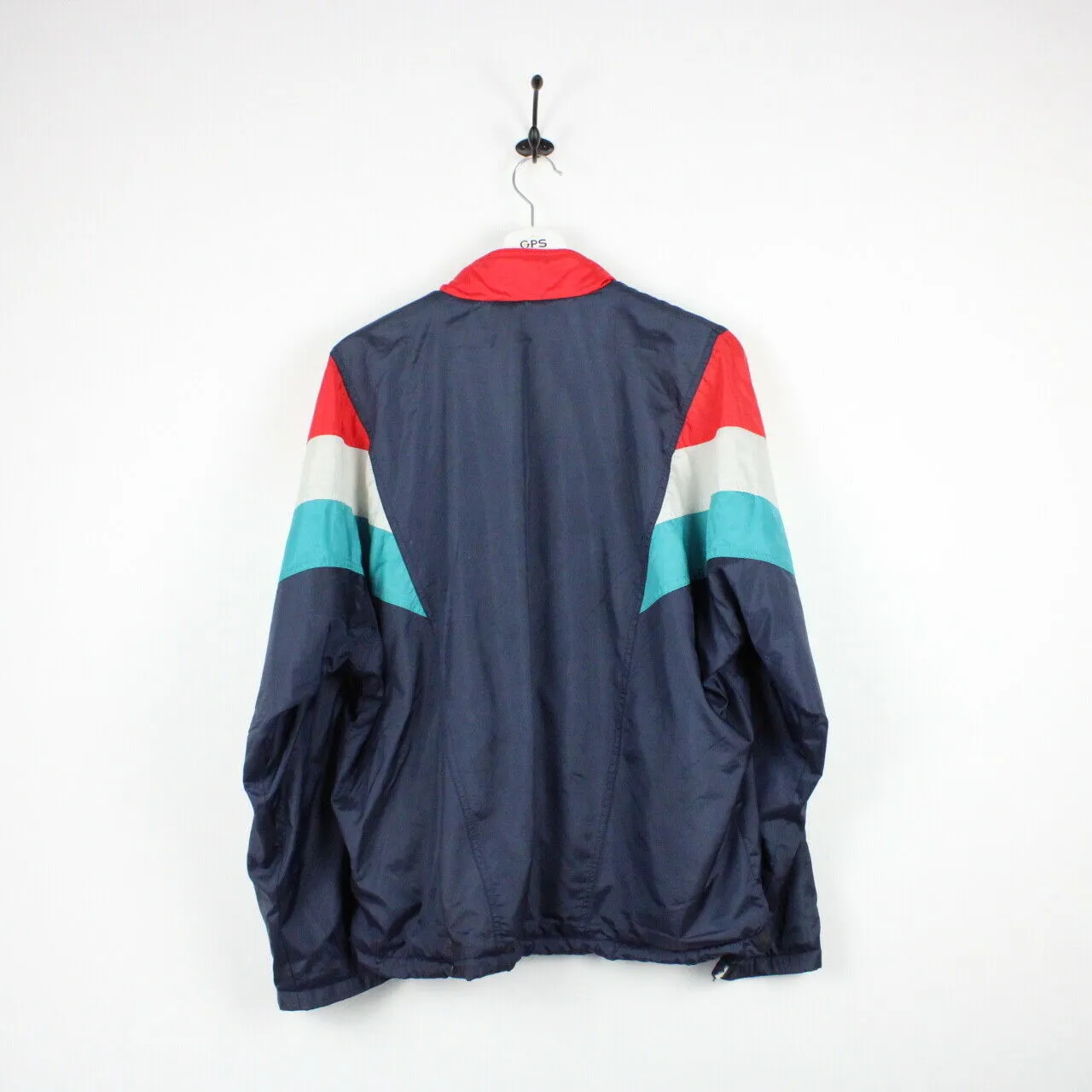 Vintage 80s ADIDAS Track Top Jacket Navy Blue | Medium