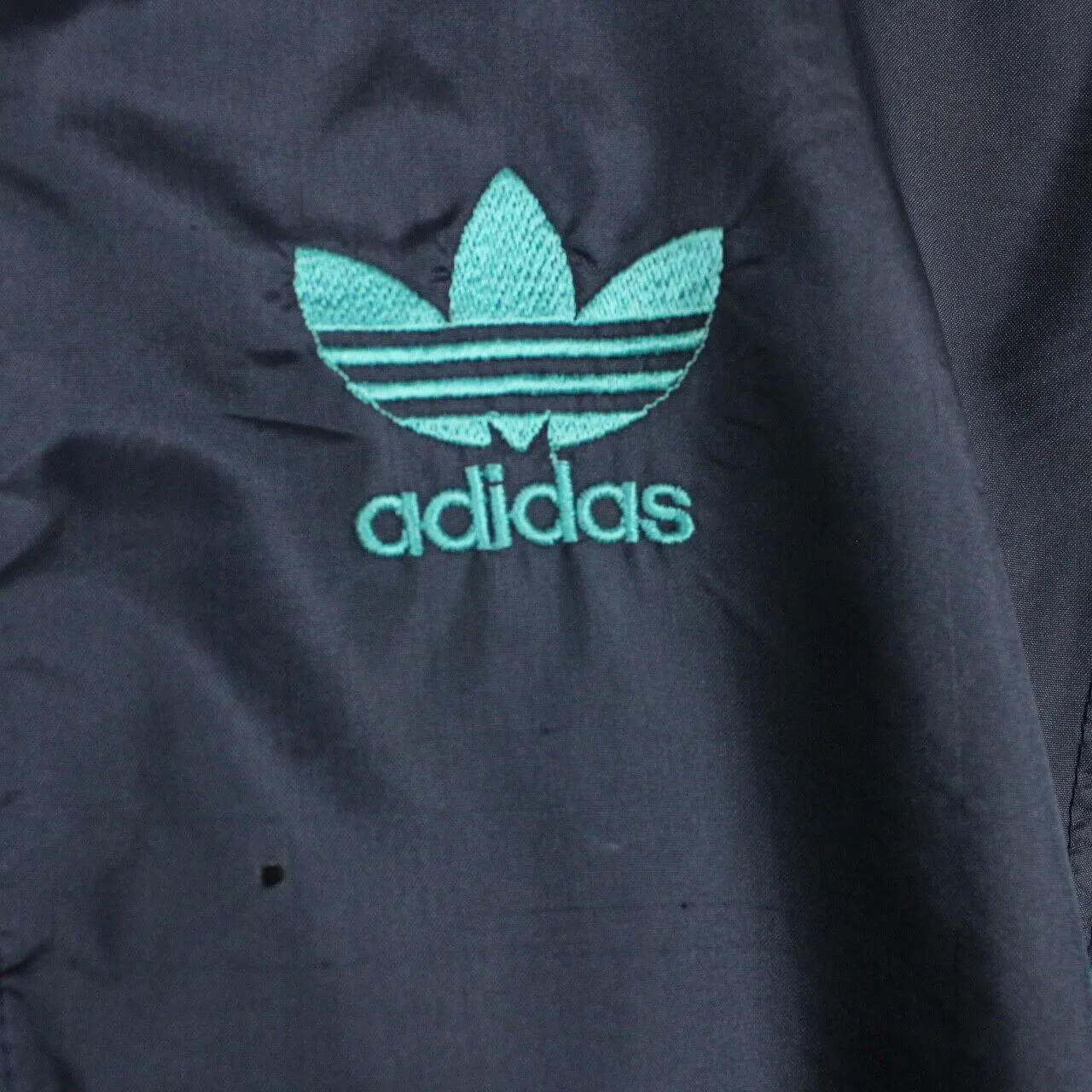 Vintage 80s ADIDAS Track Top Jacket Navy Blue | Medium